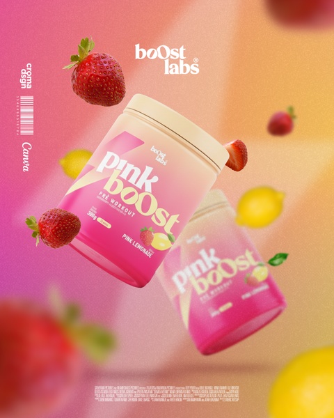pre workout powder, energy supplement, sports nutrition, workout supplement, pre workout drink, new arrival, bestseller push, minimalist, energetic, fresh, pink, yellow